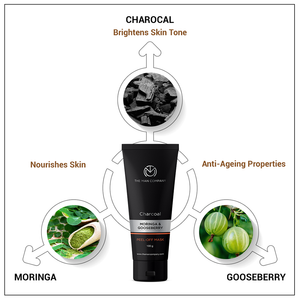 CHARCOAL PEEL OFF MASK | MORINGA & GOOSEBERRY